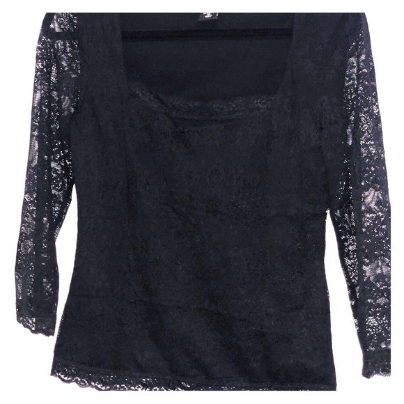 Black lace blouse - Picture 1 of 3